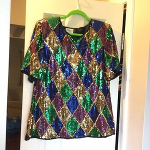 AWESOME!!! Sequin Top Party Ball Masquerade Opera